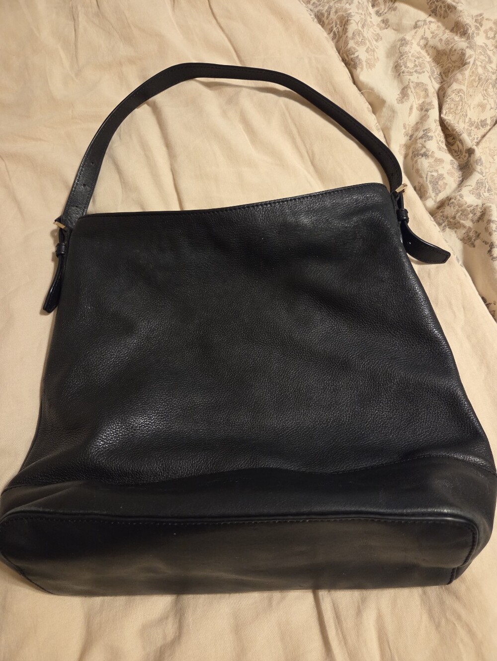 Kate Spade Saturday Vintage Black Leather Shoulder Bag Very Good